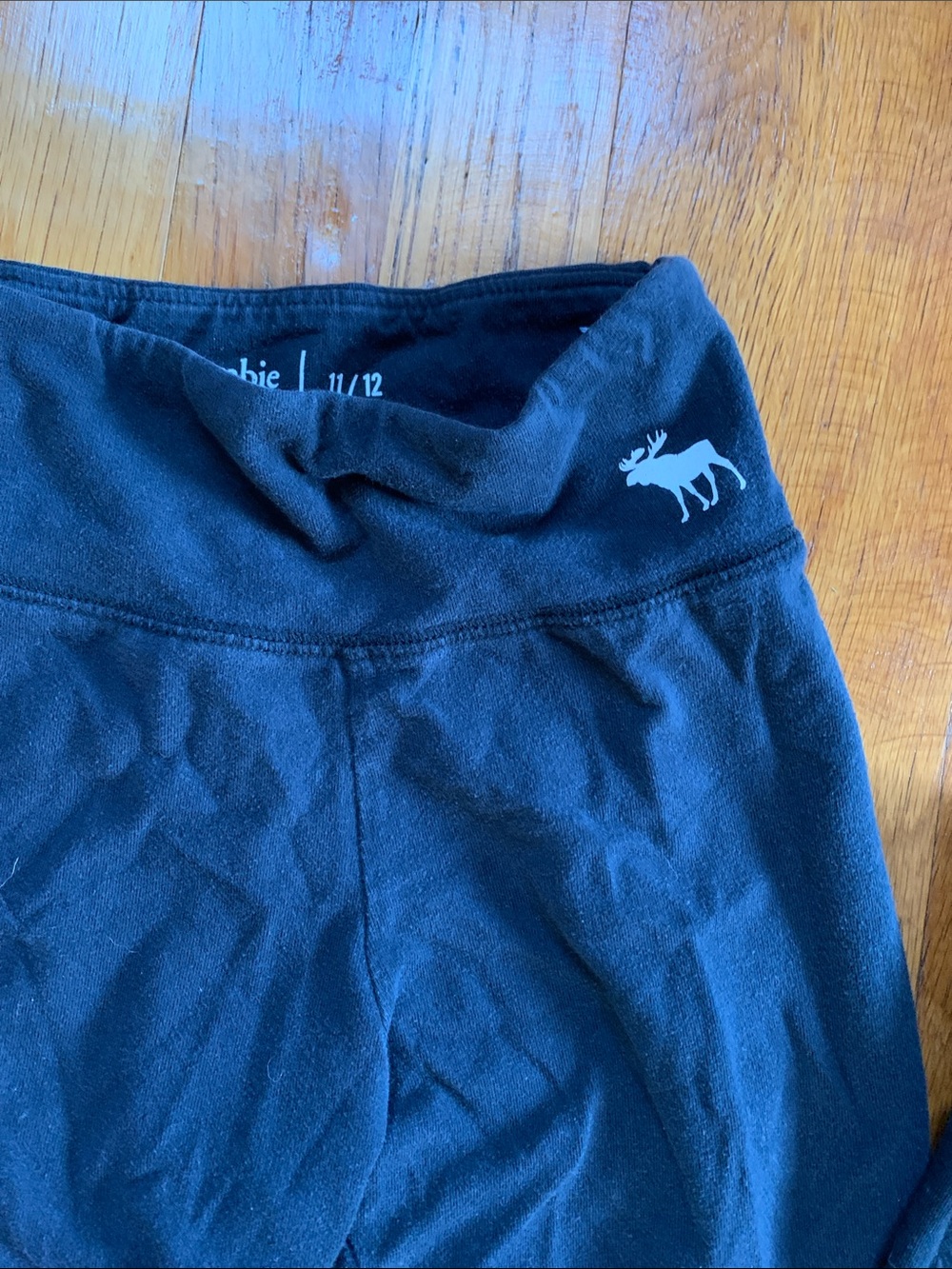 Abercrombie & Fitch Black High-Rise Bike Shorts with Logo Bundle of 3 - Picture 3 of 5